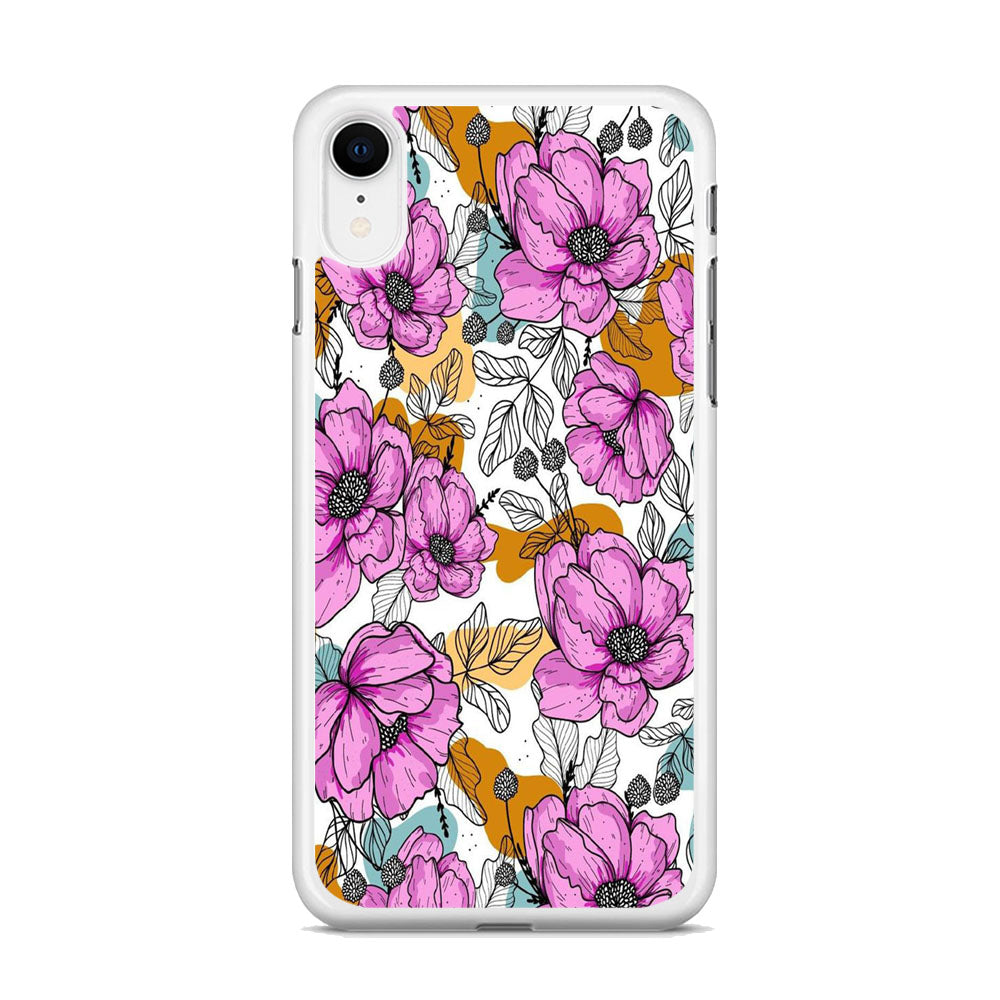 Flower Purple Arts iPhone XR Case - Octracase