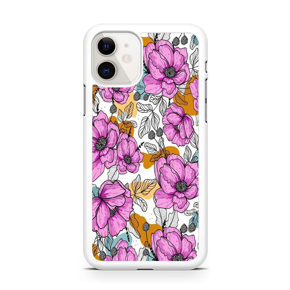 Flower Purple Arts iPhone 11 Case - Octracase