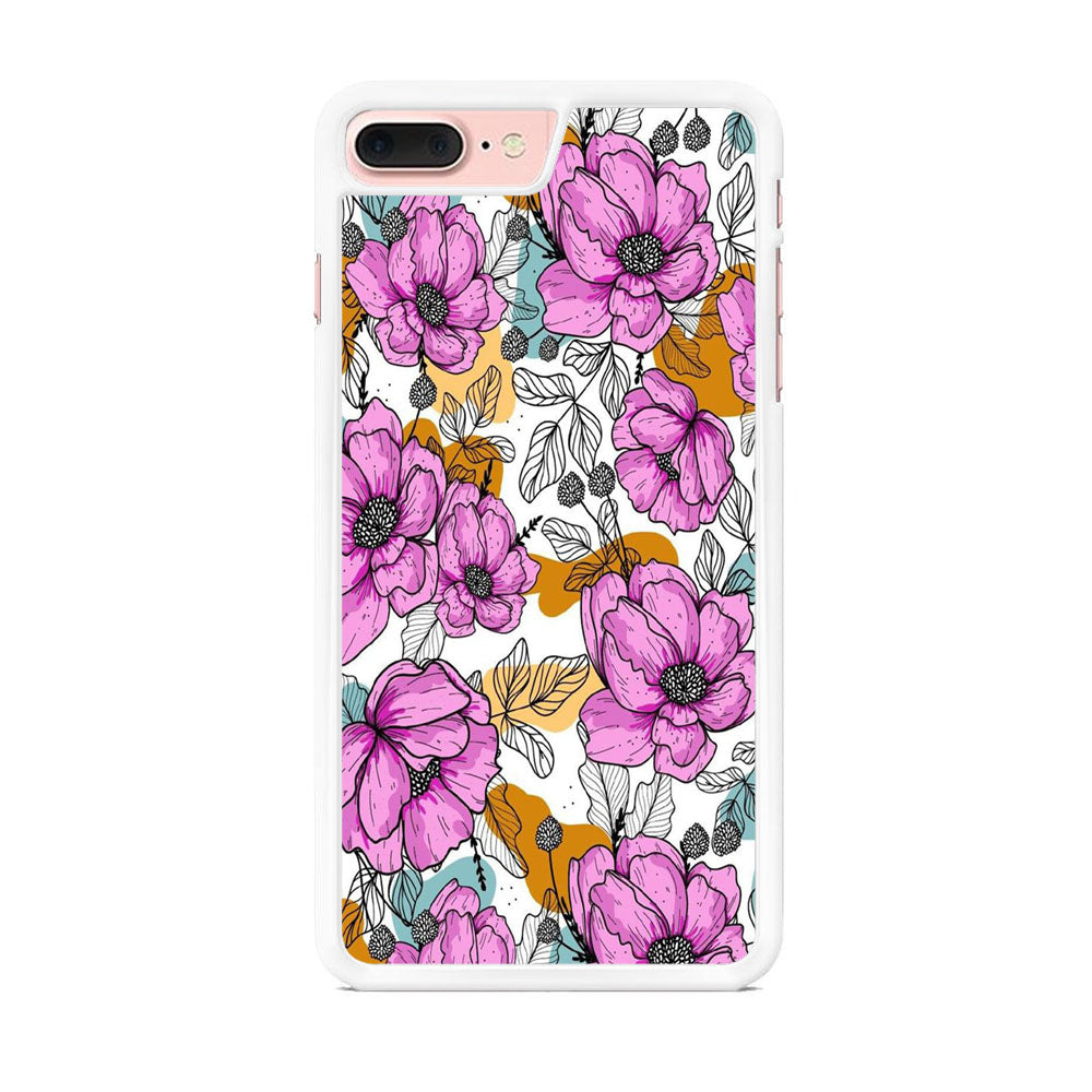 Flower Purple Arts iPhone 7 Plus Case - Octracase