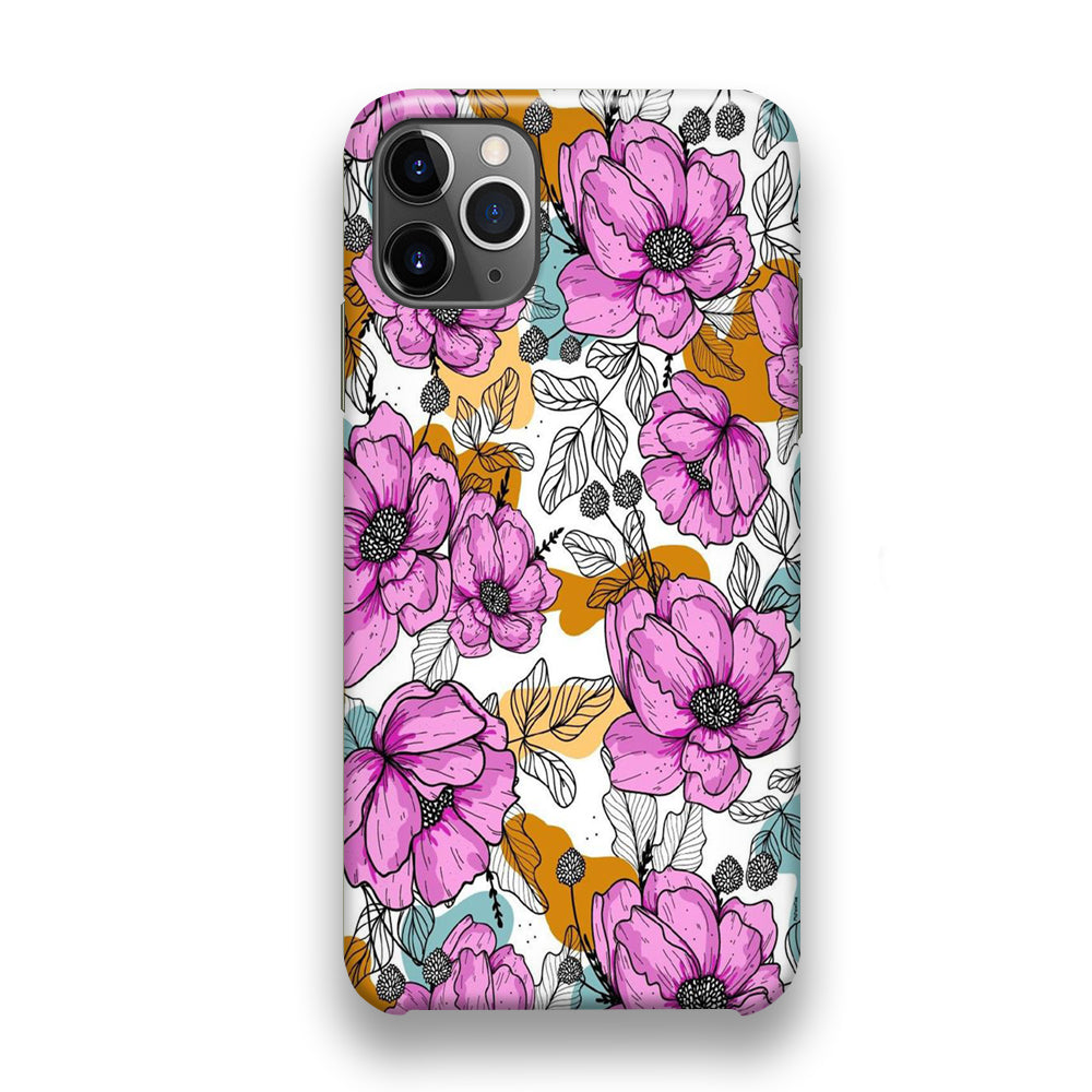 Flower Purple Arts iPhone 11 Pro Case - Octracase