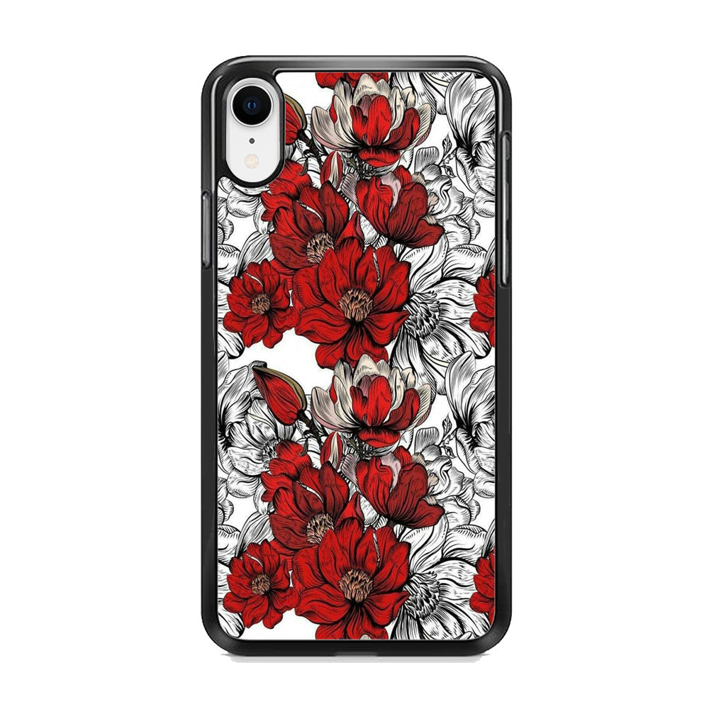 Flower Red Arts iPhone XR Case - Octracase