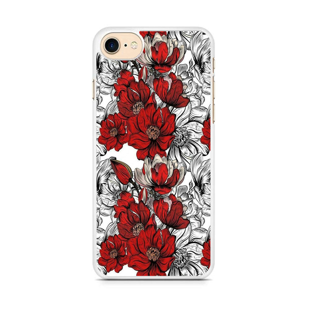 Flower Red Arts iPhone 7 Case - Octracase