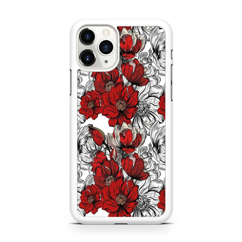 Flower Red Arts iPhone 11 Pro Case - Octracase