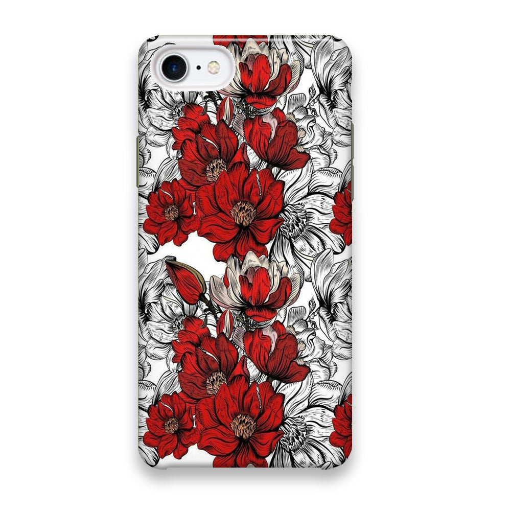 Flower Red Arts iPhone 7 Case - Octracase