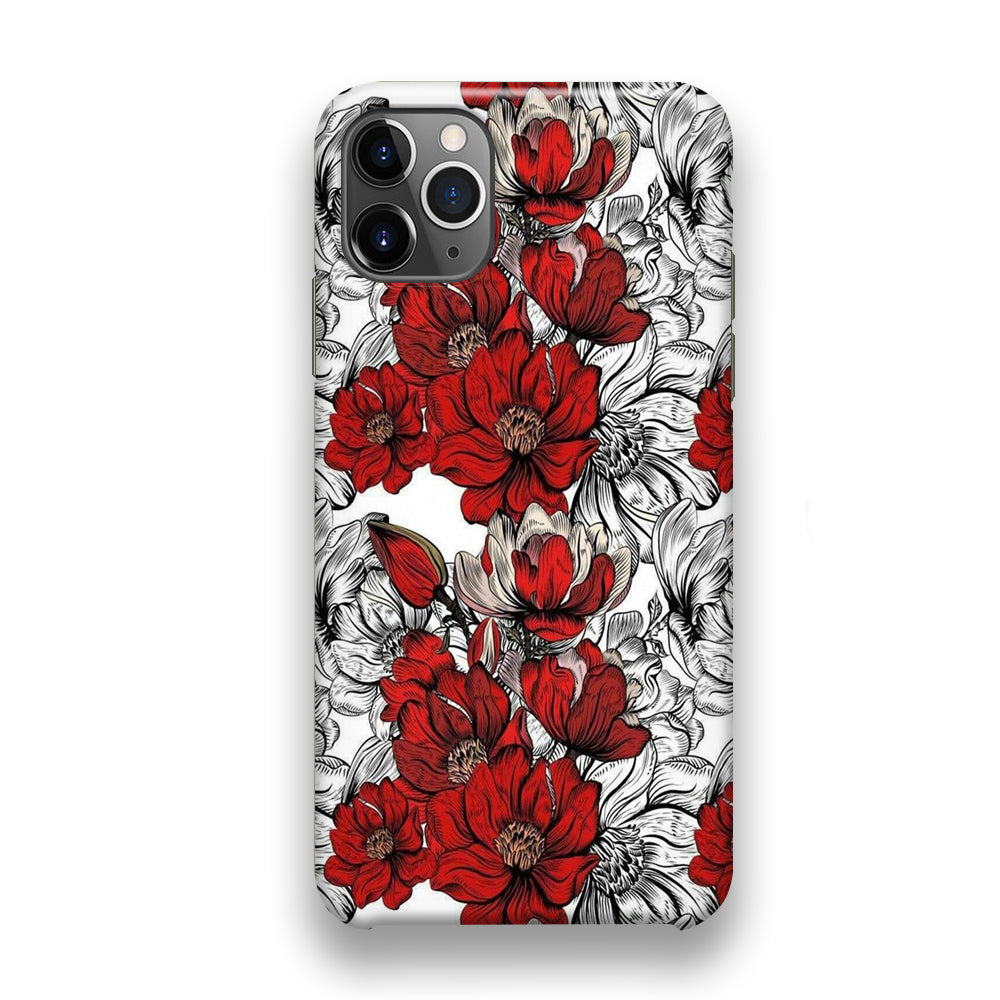 Flower Red Arts iPhone 11 Pro Case - Octracase