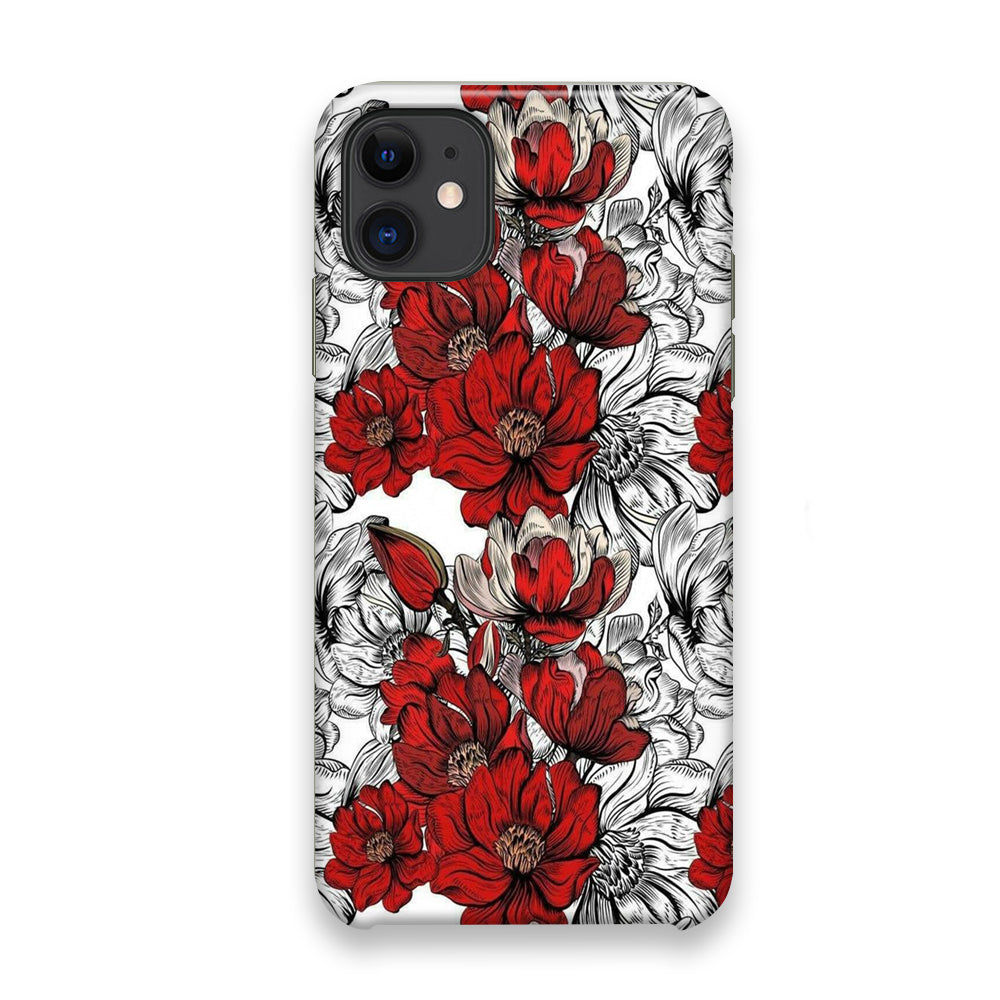 Flower Red Arts iPhone 11 Case - Octracase