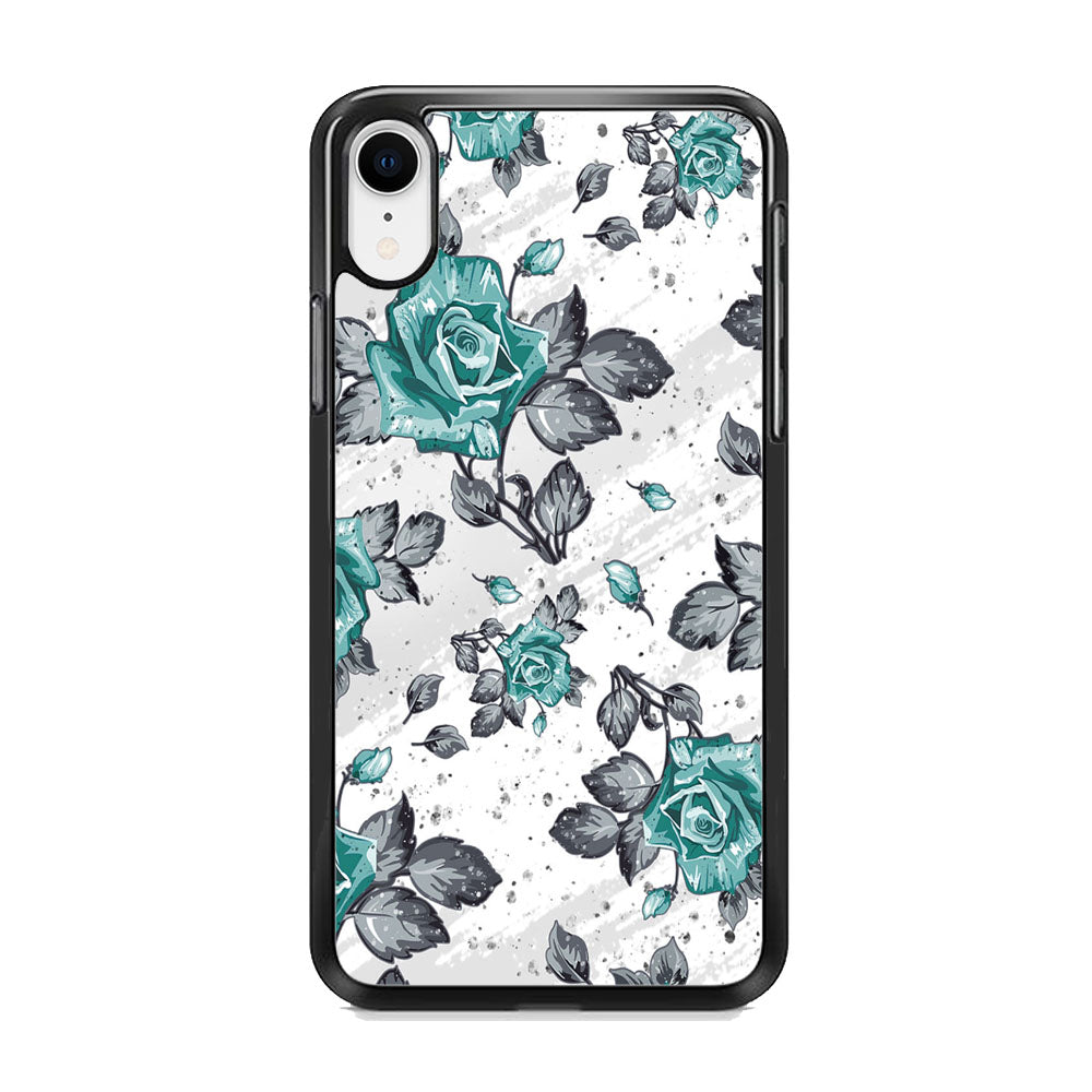 Flower Rose Blue Wallpaper iPhone XR Case - Octracase