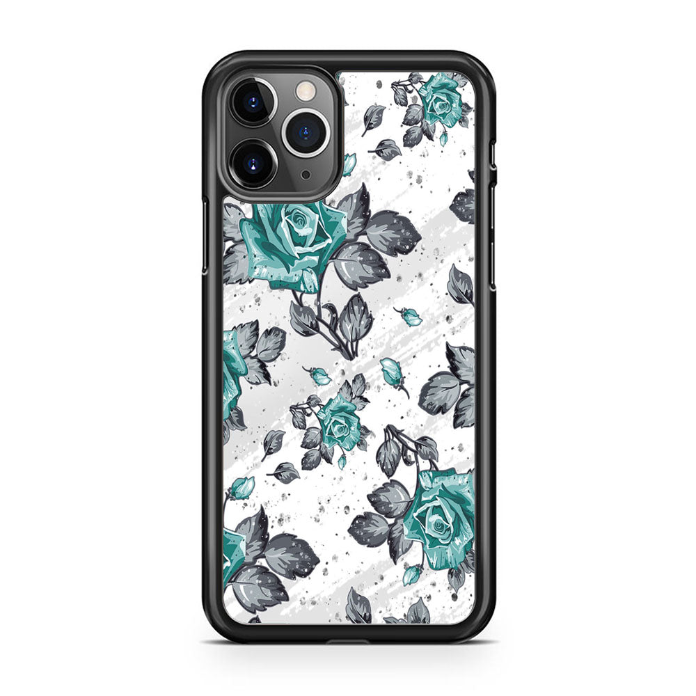 Flower Rose Blue Wallpaper iPhone 11 Pro Case - Octracase