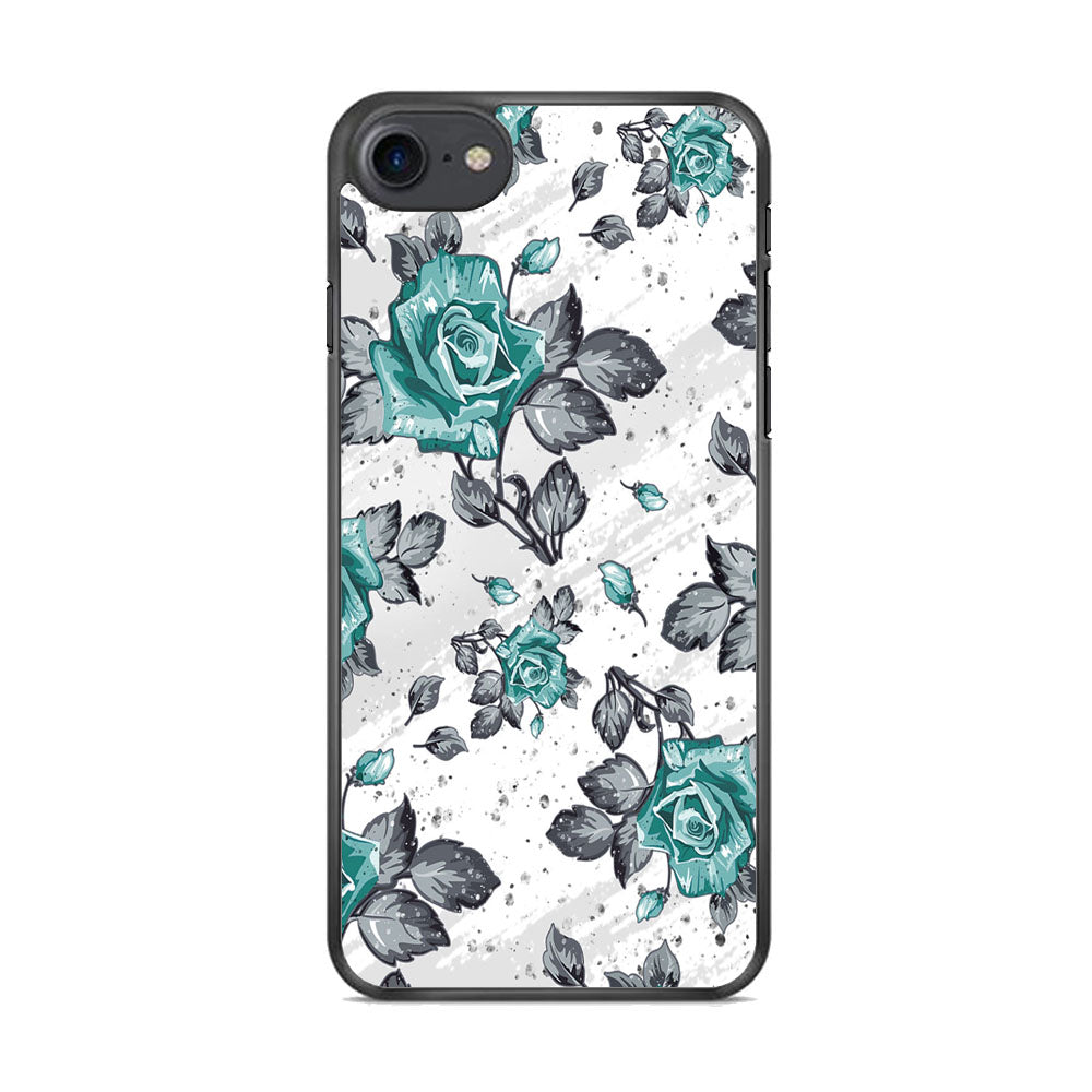 Flower Rose Blue Wallpaper iPhone 8 Case - Octracase