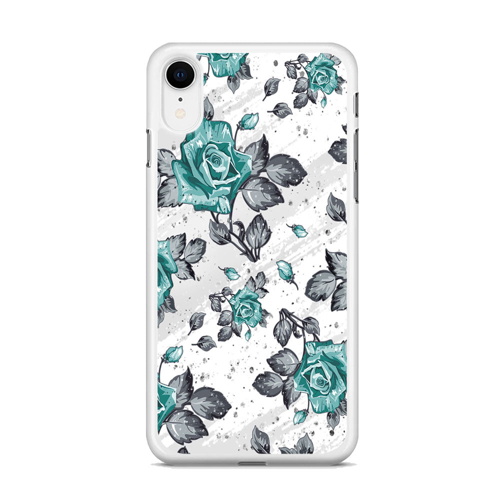 Flower Rose Blue Wallpaper iPhone XR Case - Octracase