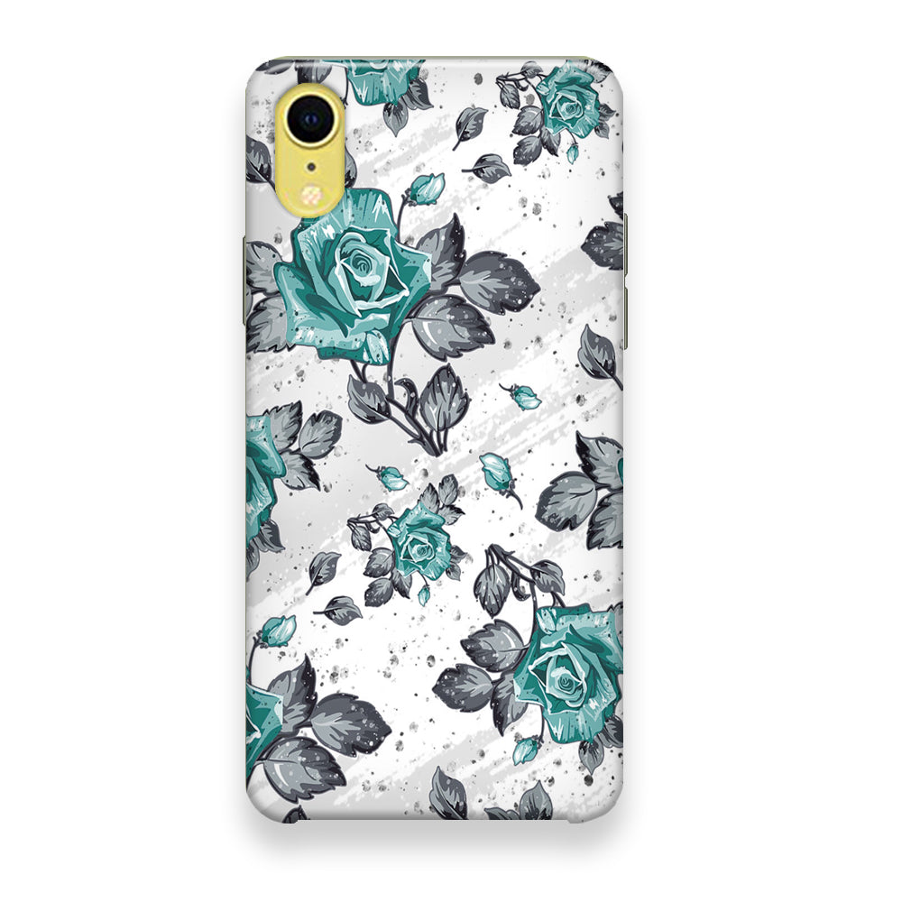 Flower Rose Blue Wallpaper iPhone XR Case - Octracase