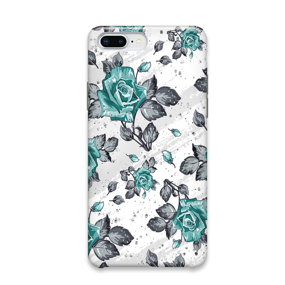 Flower Rose Blue Wallpaper iPhone 8 Plus Case - Octracase