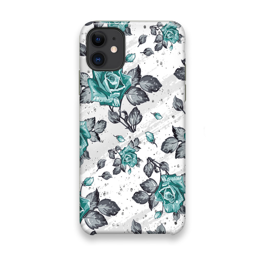 Flower Rose Blue Wallpaper iPhone 11 Case - Octracase