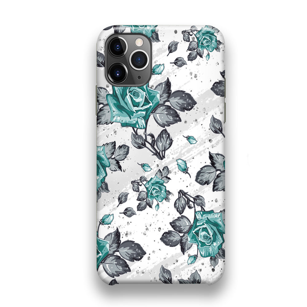 Flower Rose Blue Wallpaper iPhone 11 Pro Case - Octracase