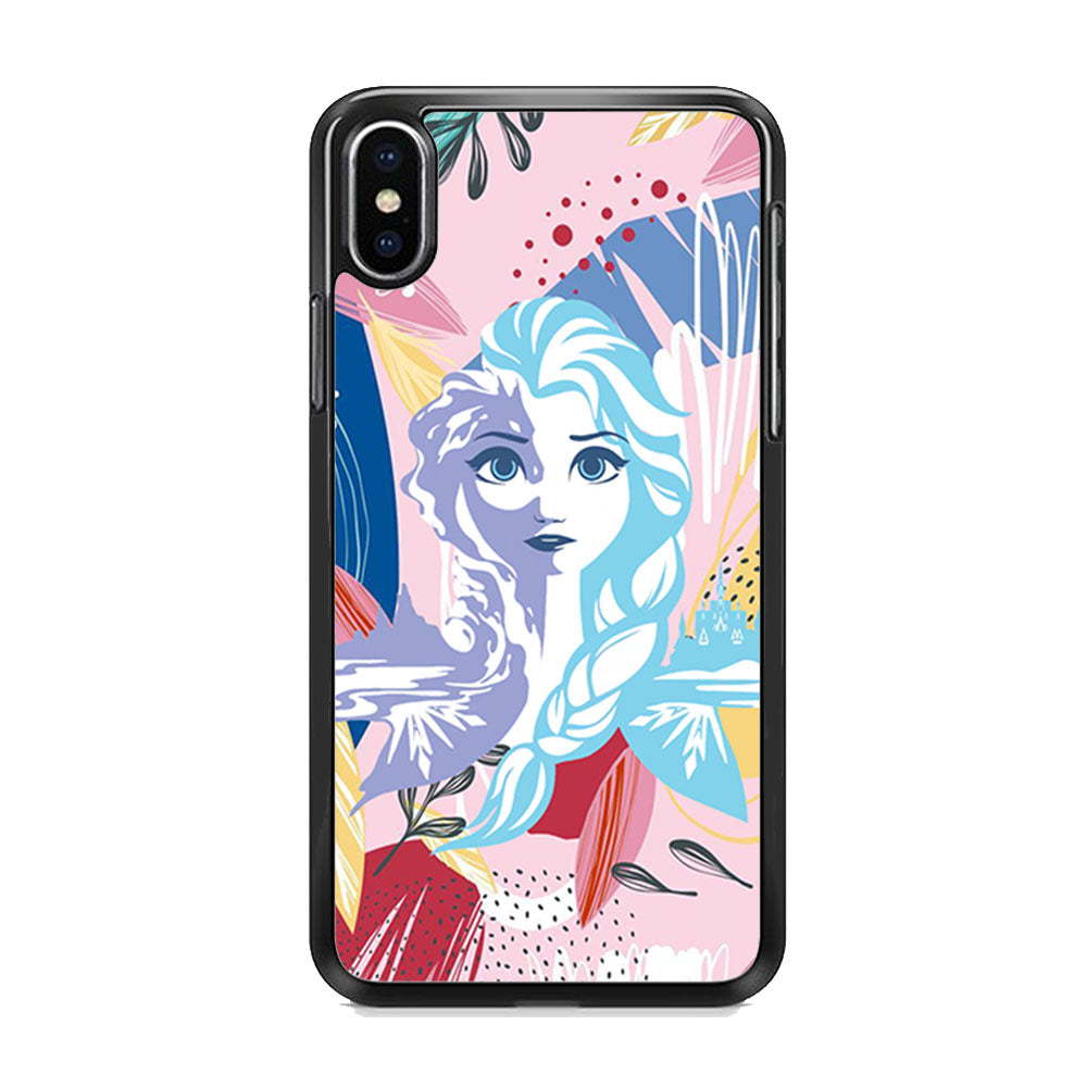 Frozen Face Shadow of Princess iPhone X Case - Octracase