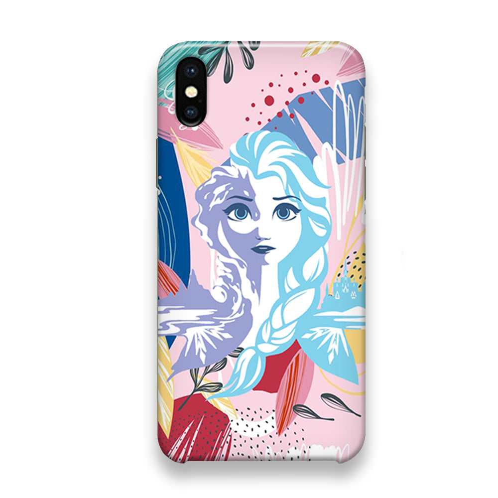 Frozen Face Shadow of Princess iPhone X Case - Octracase