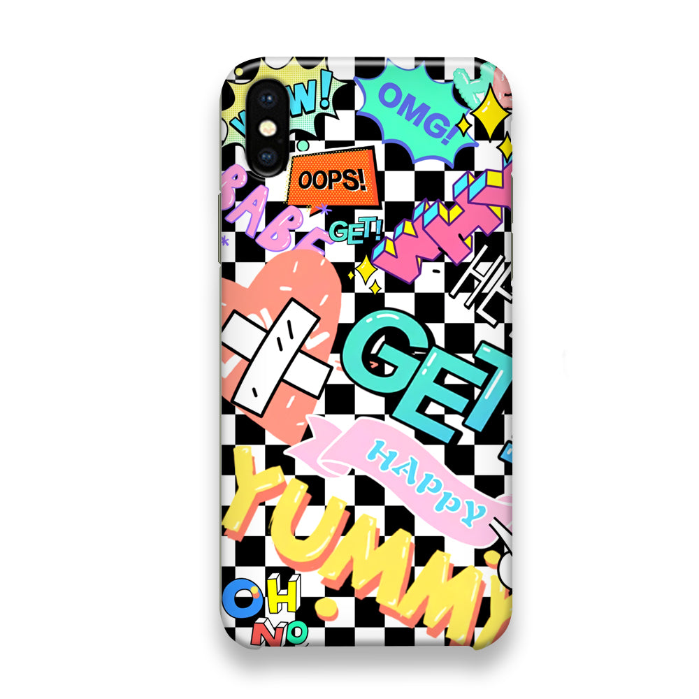 Get Happy and Yummy Life iPhone X Case - Octracase