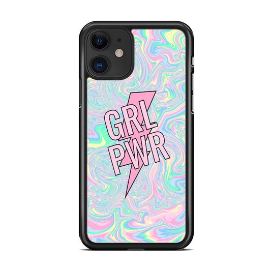 Girl Pink Flash Power iPhone 11 Case