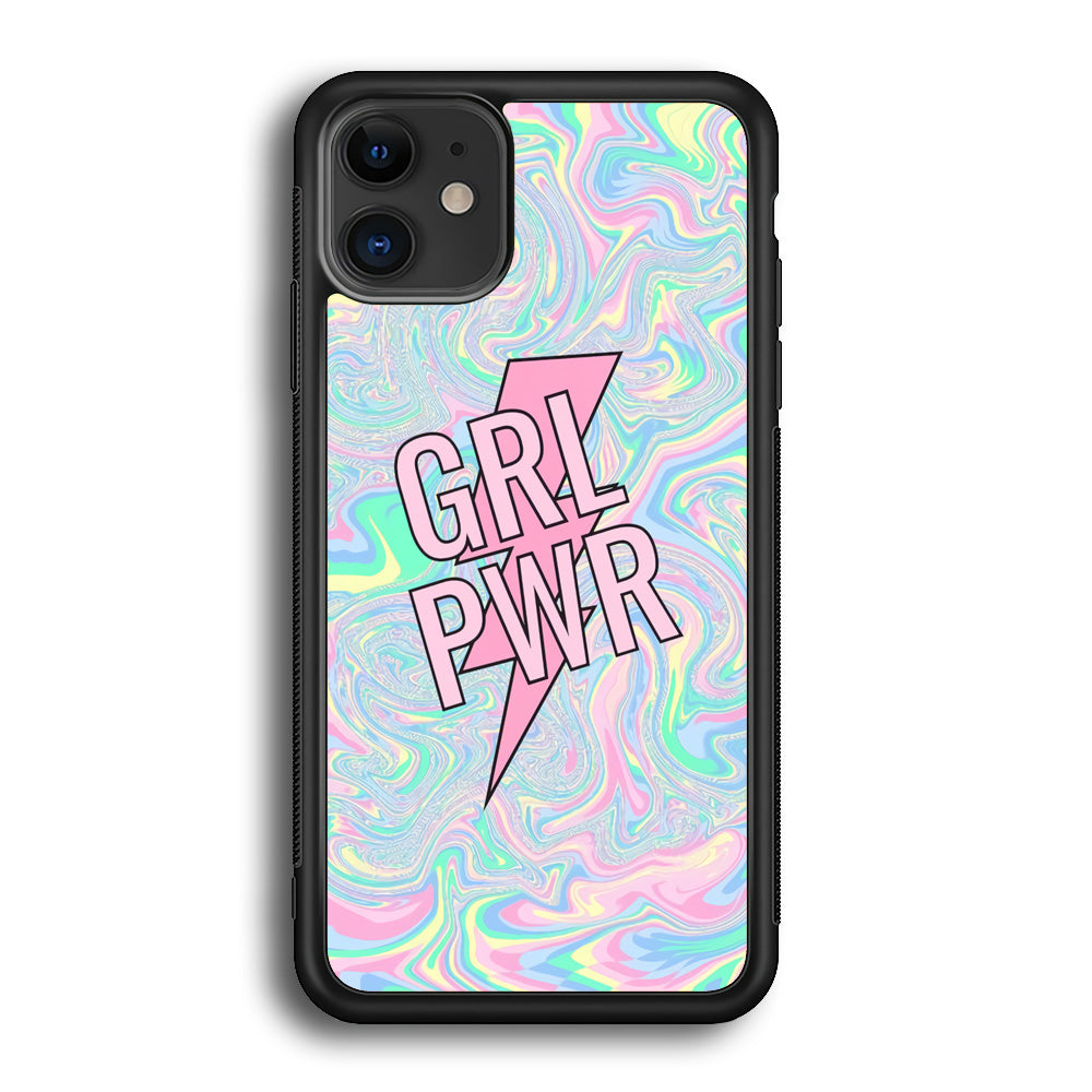 Girl Pink Flash Power iPhone 12 Case