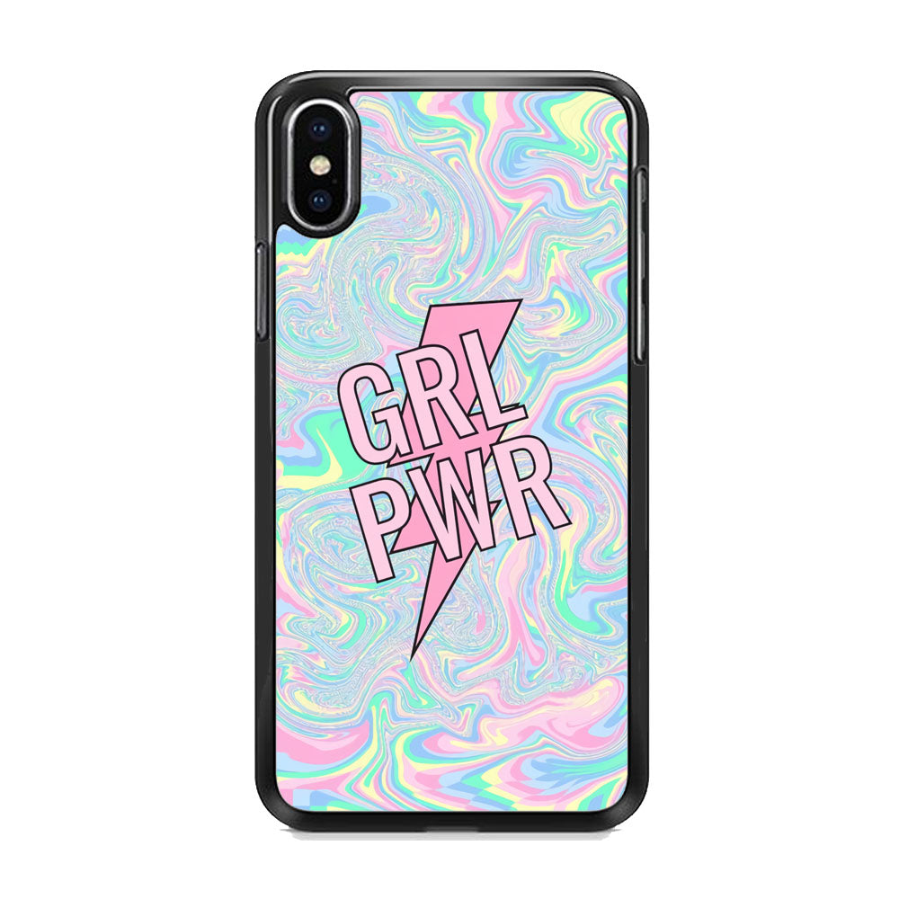 Girl Pink Flash Power iPhone X Case