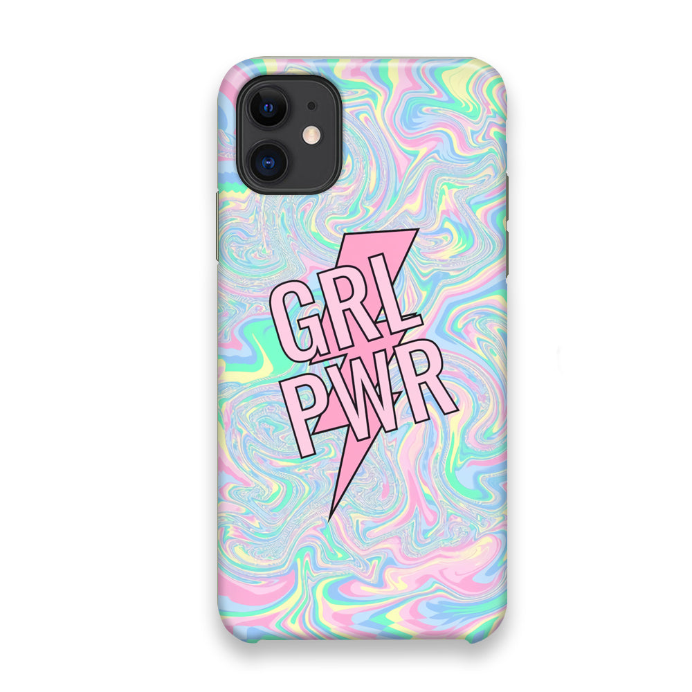 Girl Pink Flash Power iPhone 11 Case