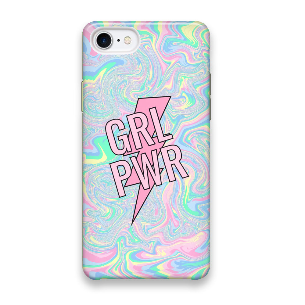 Girl Pink Flash Power iPhone 8 Case