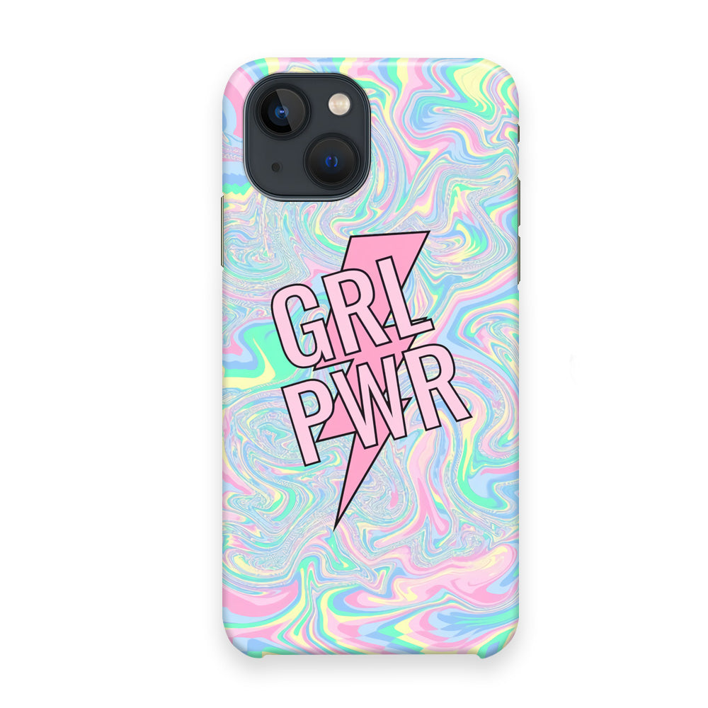 Girl Pink Flash Power iPhone 13 Case