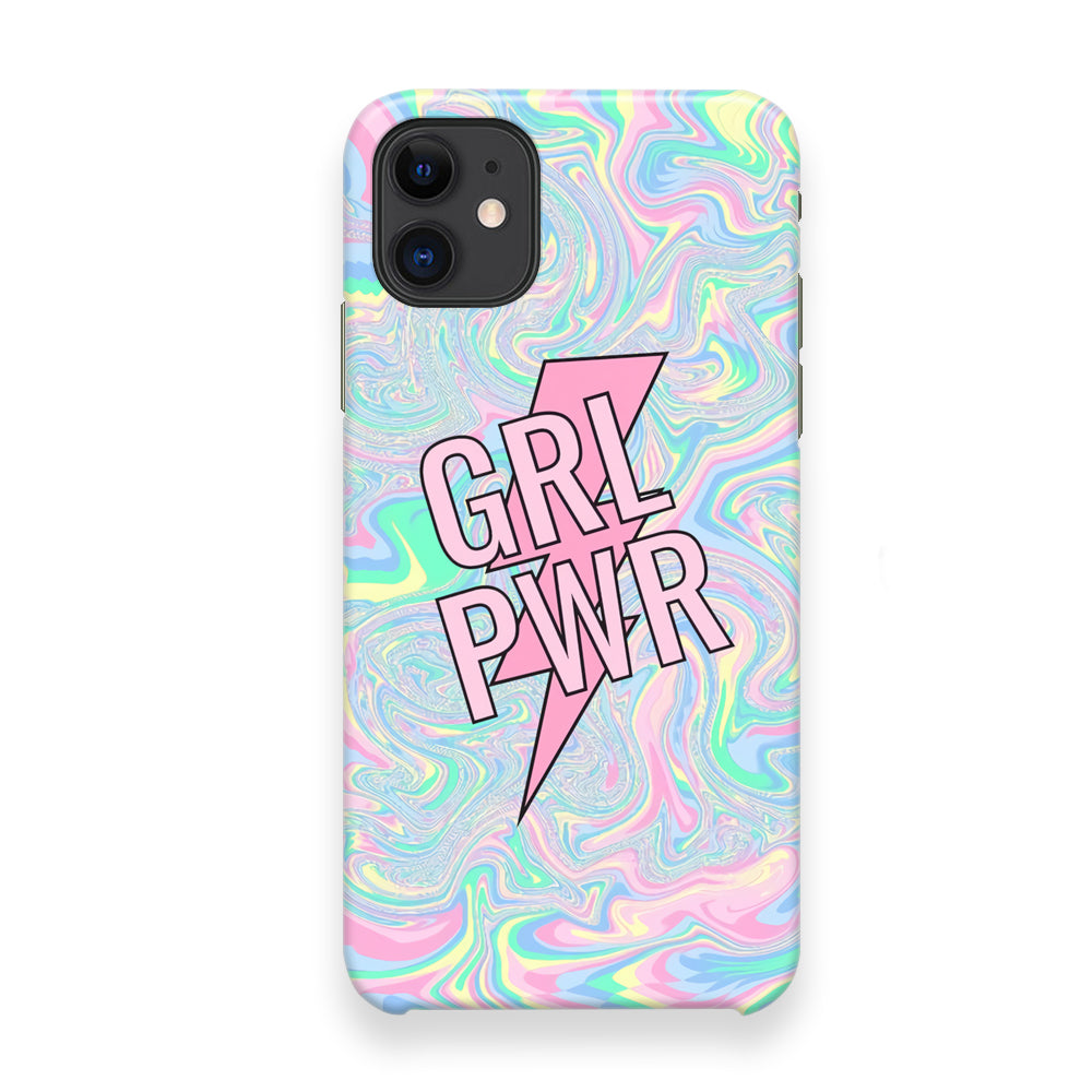 Girl Pink Flash Power iPhone 12 Case