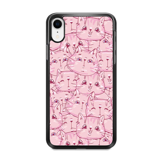 Girly Cute Face Cat  iPhone XR Case - Octracase