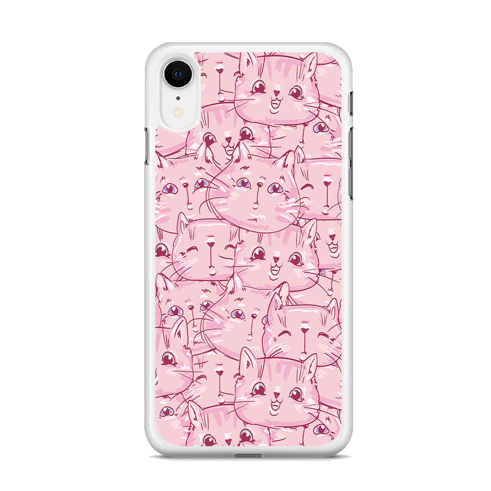 Girly Cute Face Cat  iPhone XR Case - Octracase