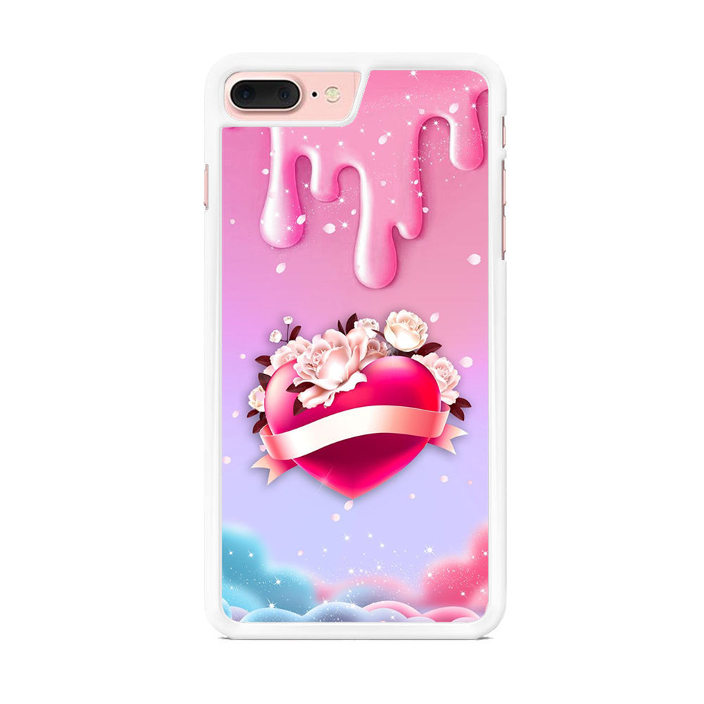 Girly Cute Love Roses iPhone 8 Plus Case - Octracase