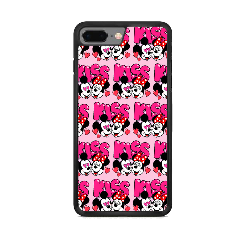 Girly Kiss Mickey Mouse Couple iPhone 7 Plus Case - Octracase