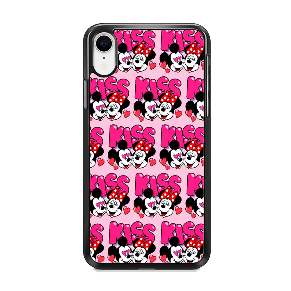 Girly Kiss Mickey Mouse Couple iPhone XR Case - Octracase