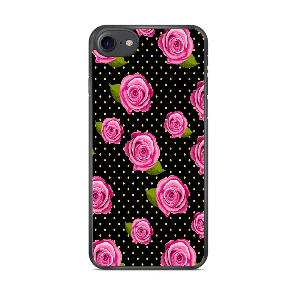 Girly Pink Rose Polka iPhone 8 Case - Octracase