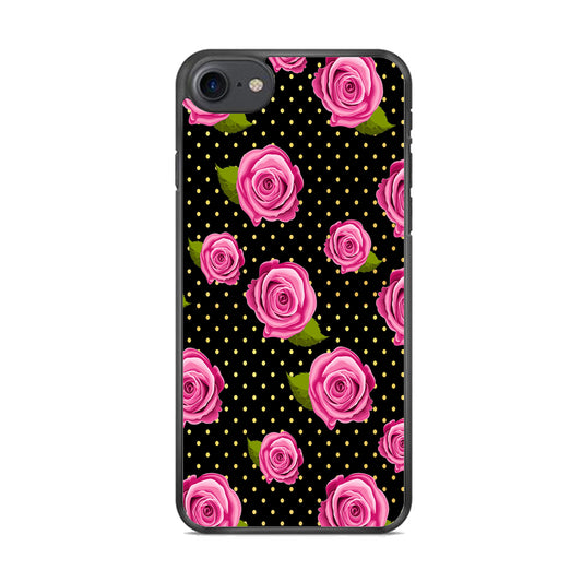 Girly Pink Rose Polka iPhone 7 Case - Octracase