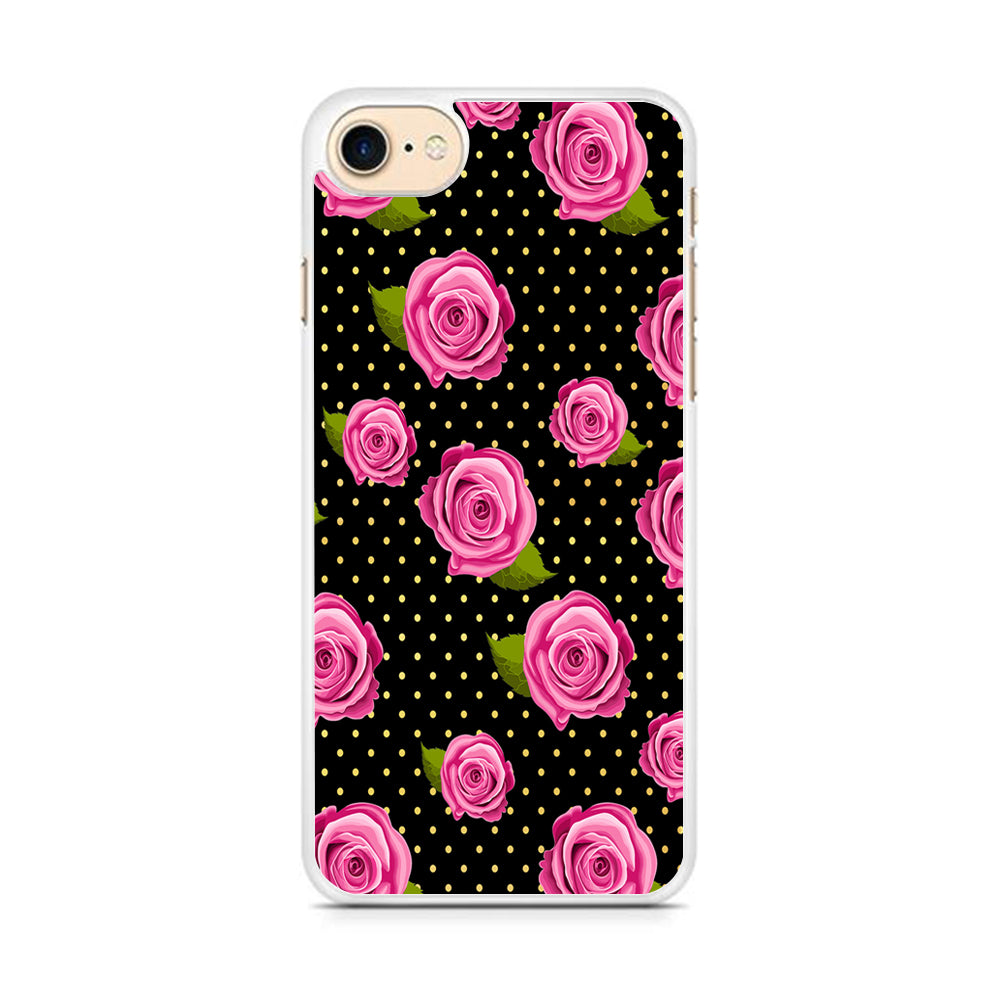 Girly Pink Rose Polka iPhone 8 Case - Octracase