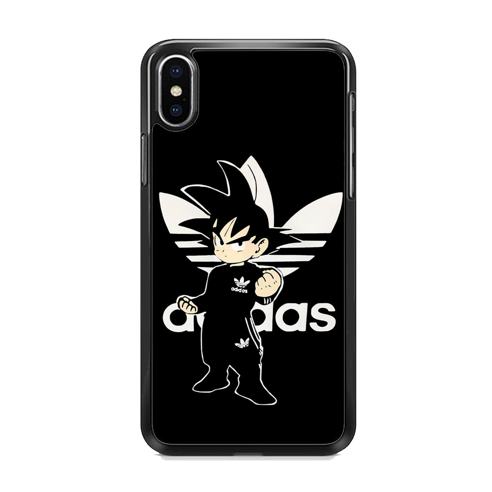 Goku Adidas Black Clothes iPhone X Case - Octracase