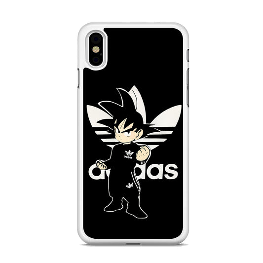 Goku Adidas Black Clothes iPhone X Case - Octracase