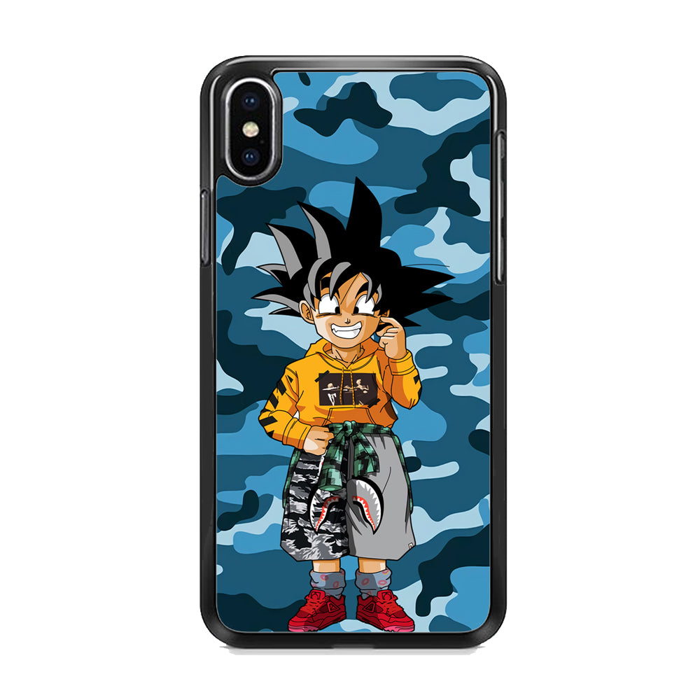 Goku Blue Army Bape iPhone X Case - Octracase