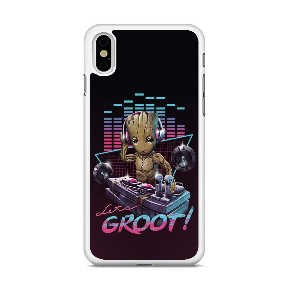 Groot Disk Jockey Mode iPhone X Case