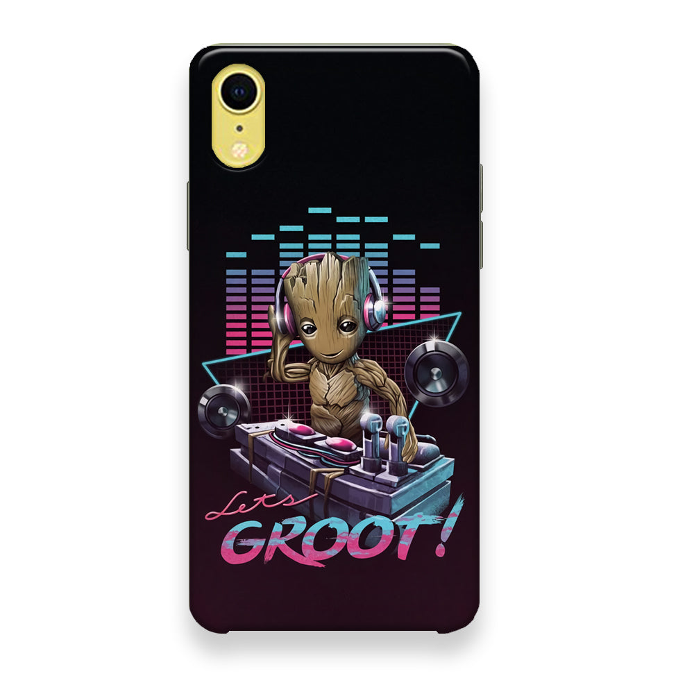 Groot Disk Jockey Mode iPhone XR Case