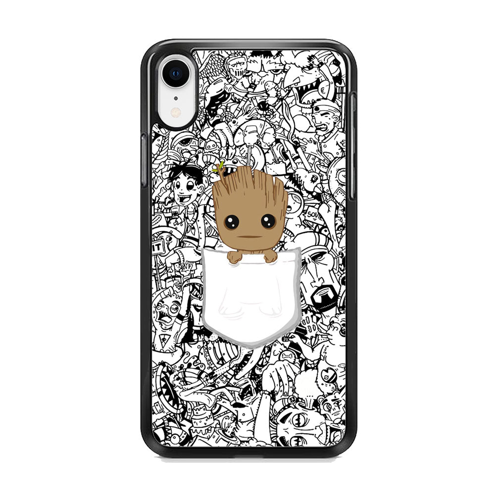 Grooth Pocket Doodle Patern iPhone XR Case - Octracase