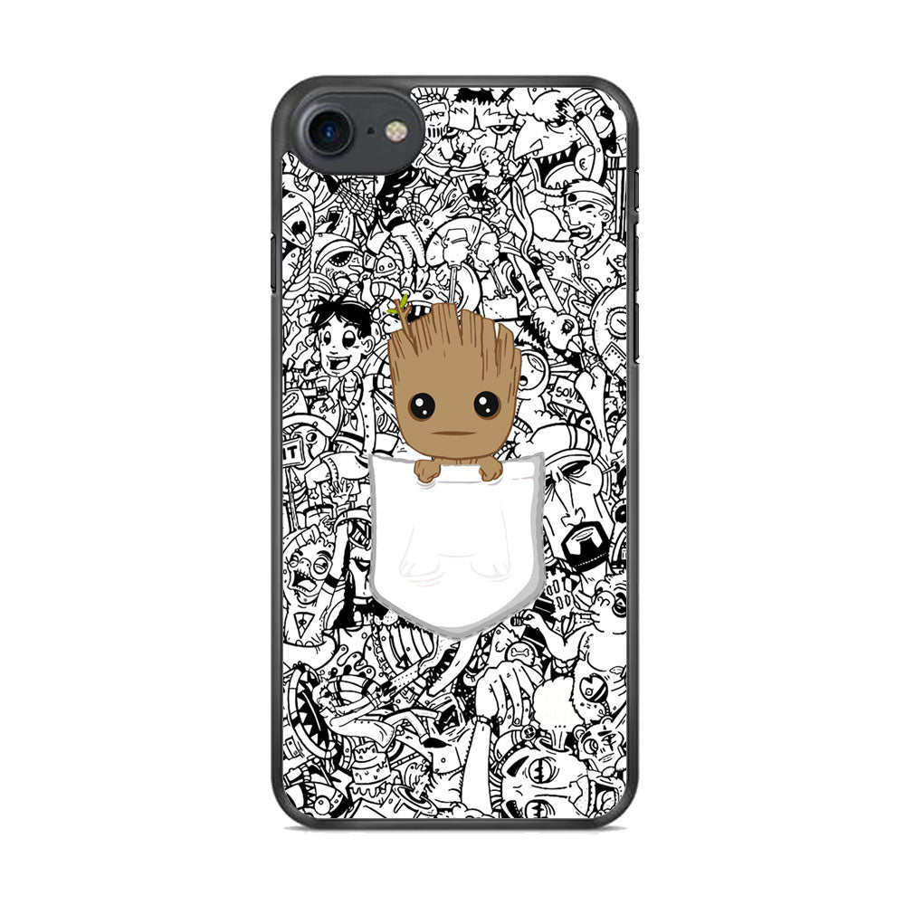 Grooth Pocket Doodle Patern iPhone 7 Case - Octracase