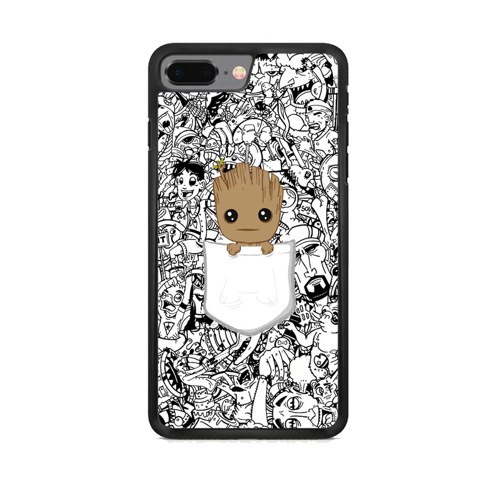 Grooth Pocket Doodle Patern iPhone 8 Plus Case - Octracase