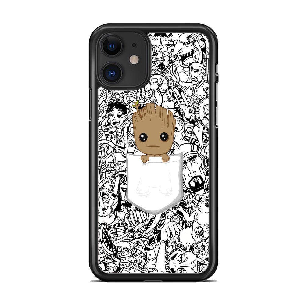 Grooth Pocket Doodle Patern iPhone 11 Case - Octracase