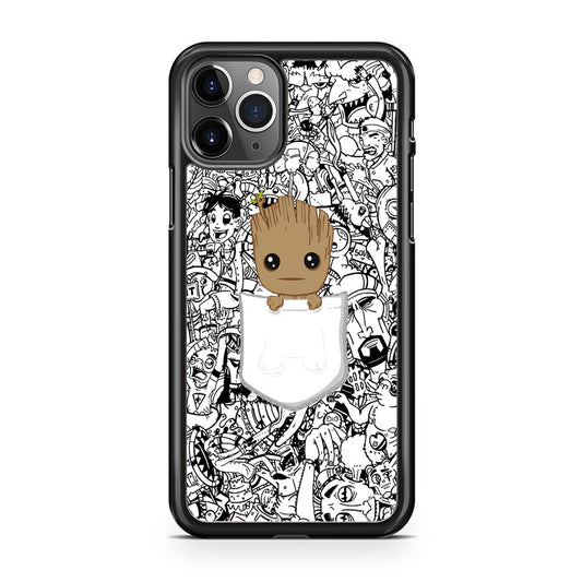 Grooth Pocket Doodle Patern iPhone 11 Pro Case - Octracase