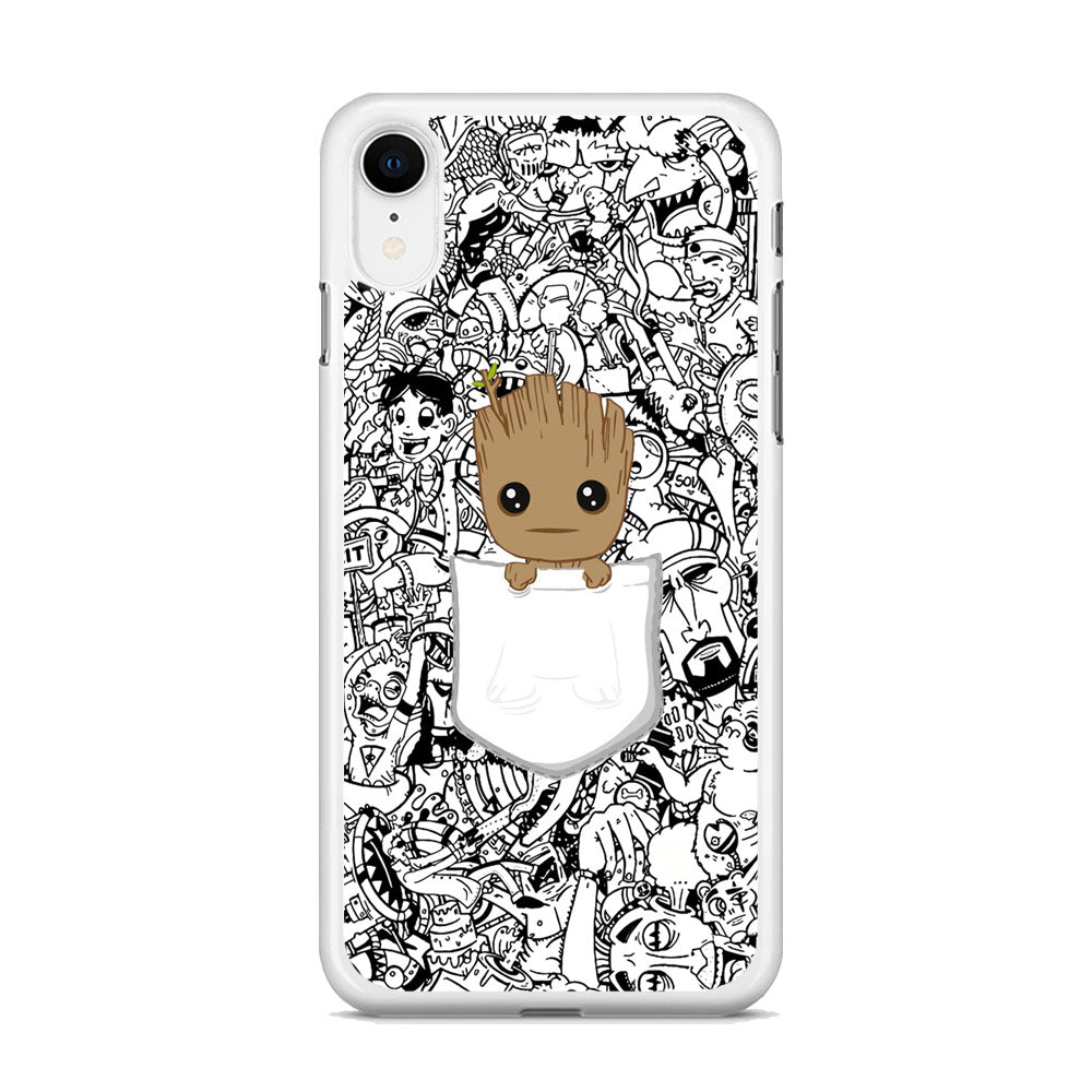 Grooth Pocket Doodle Patern iPhone XR Case - Octracase