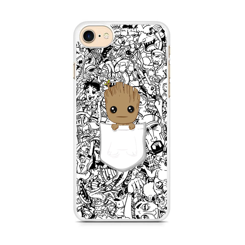 Grooth Pocket Doodle Patern iPhone 7 Case - Octracase