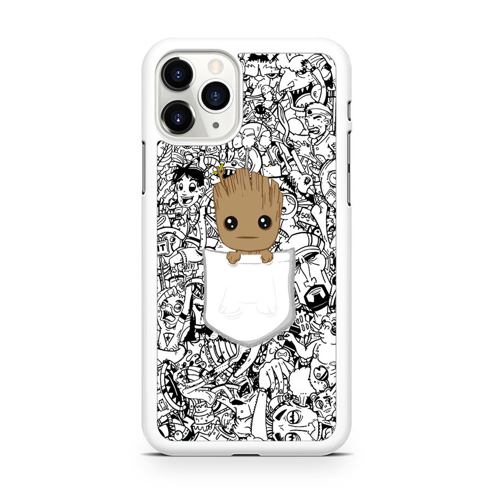 Grooth Pocket Doodle Patern iPhone 11 Pro Case - Octracase