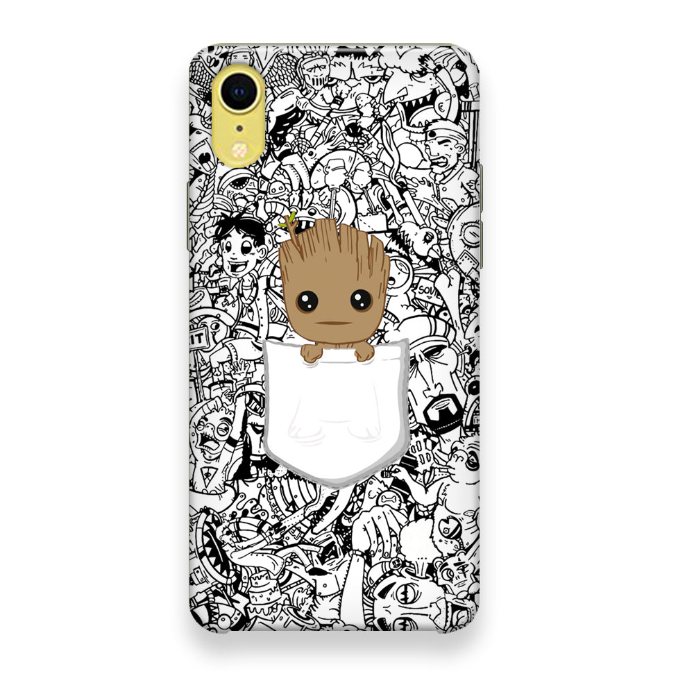 Grooth Pocket Doodle Patern iPhone XR Case - Octracase